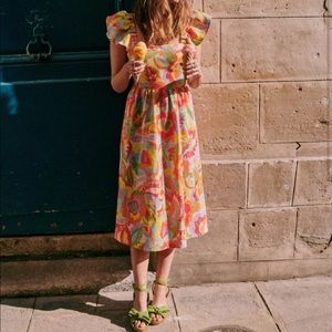 Sezane floral Melville dress